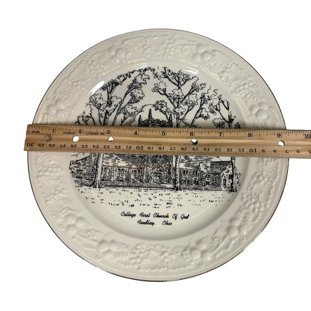 VTG 1950‎ Homer Laughlin Church Plate College First Church of God Findlay OH 23K